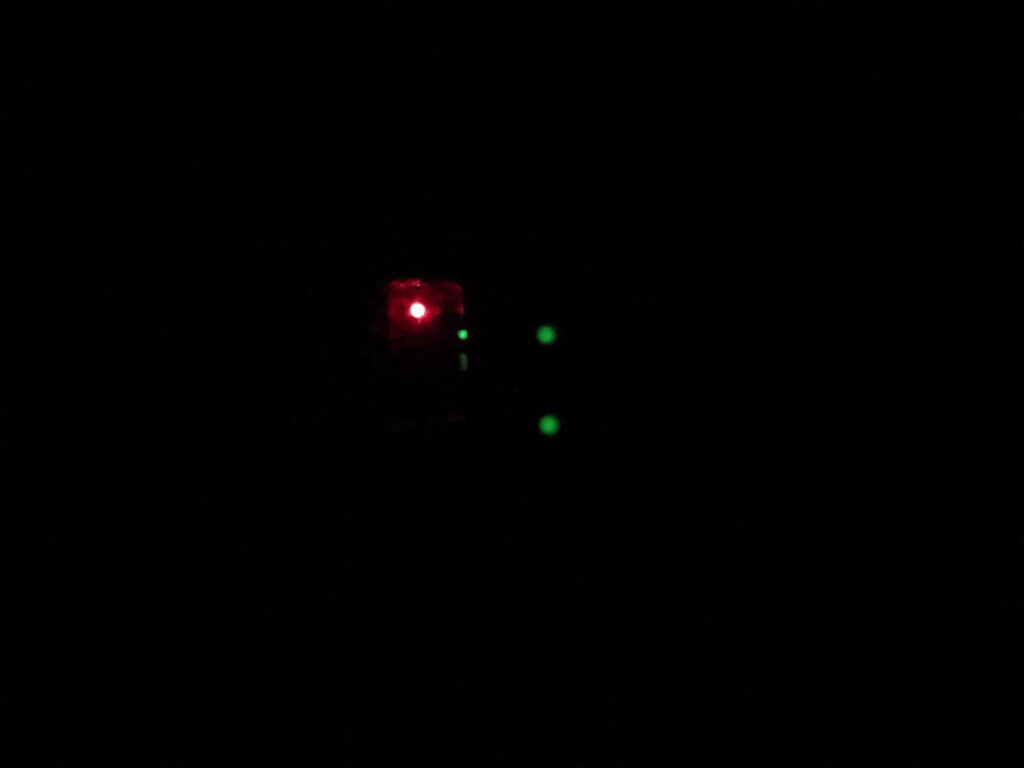 night sights and red dot